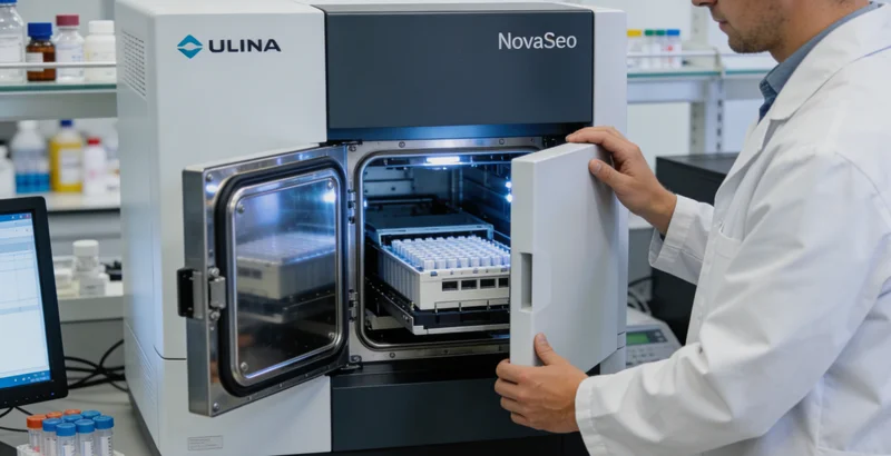 专业基因检测实验室内部工作场景