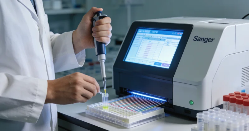 基因检测实验室数据分析屏幕与报