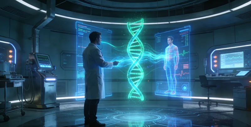 杭州城市景观与精准医疗概念结合