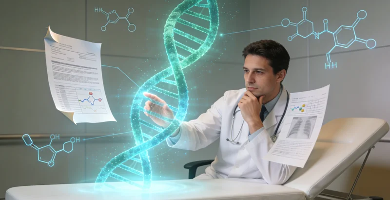 武汉市民在医院进行遗传咨询场景