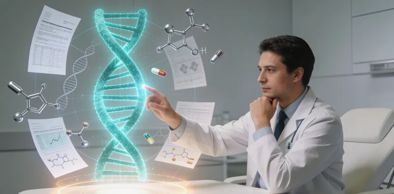 长春医生与患者讨论肺癌基因检测