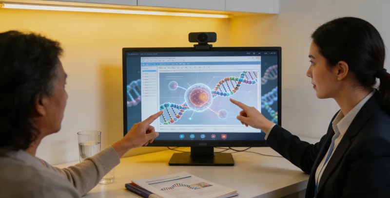 科右中旗医院遗传咨询门诊场景