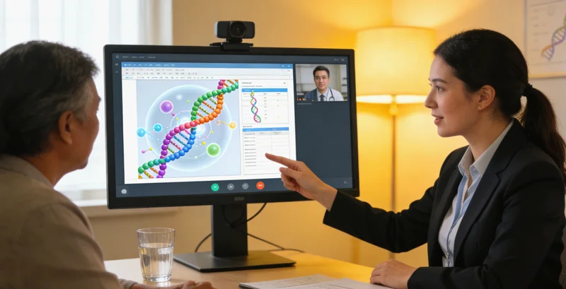 自贡市民通过远程视频进行遗传咨