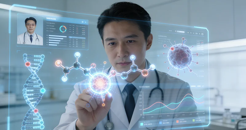 阿拉善右旗医生向牧民解释肺癌基