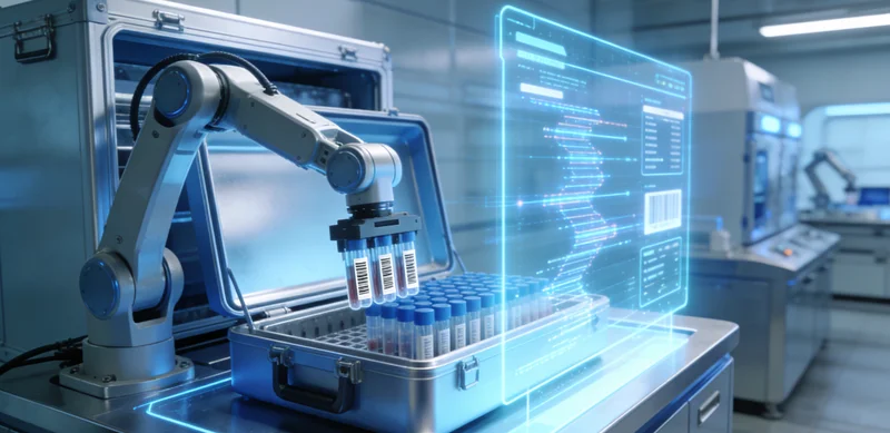 绵竹基因检测科技概念图