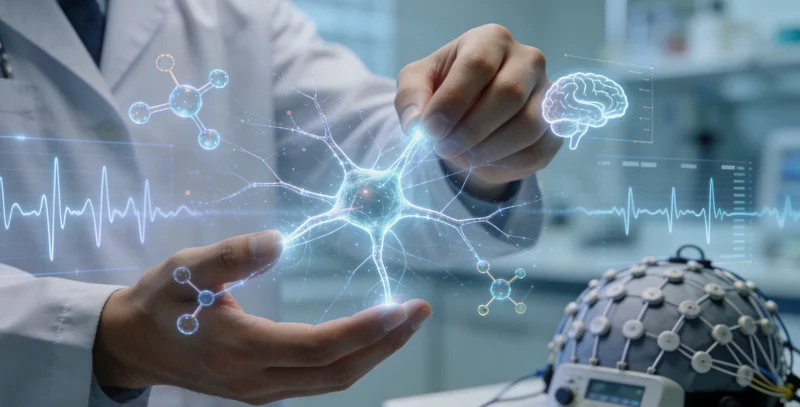 肥城农民陈先生康复后在桃园劳作