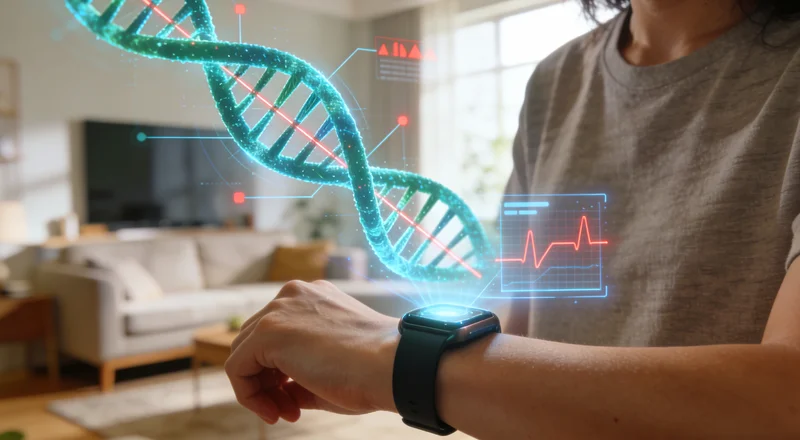 三河居民正在进行无创基因检测采