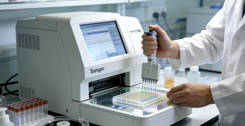 常熟医学实验室基因测序分析示意