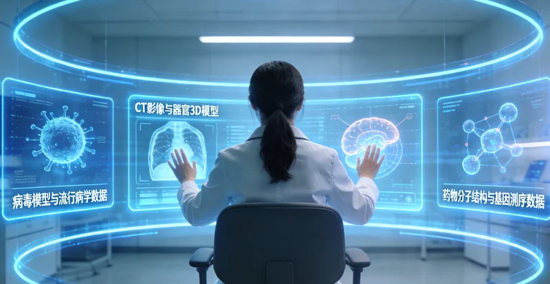 胶质瘤脑部MRI影像示意图