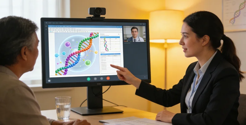 枣庄市民在医院进行遗传咨询