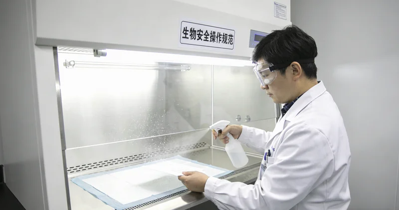 安康医院护士进行静脉采血用于基