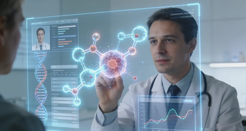 阿图什患者与医生共同查看基因检