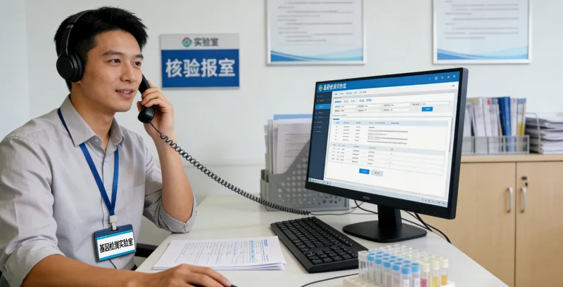 察右前旗遗传咨询医生向夫妇讲解