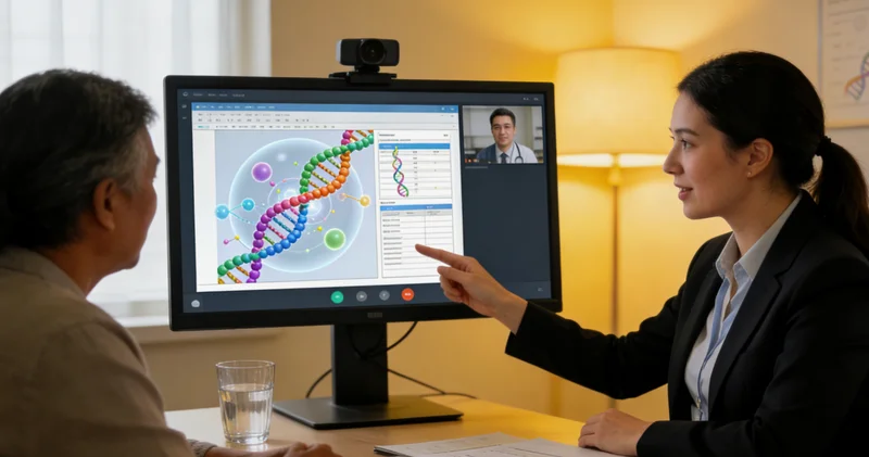 厦门遗传咨询诊室内医生与患者交