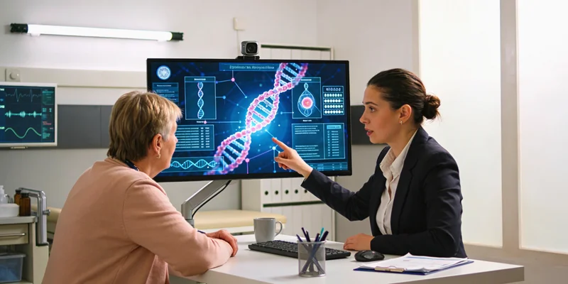 开平牧业劳动者陈先生查看基因检