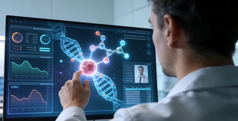 北京医生与患者家属共同查看基因