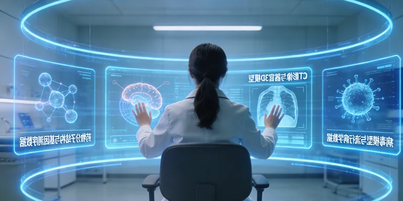 克拉玛依患者查看脑部MRI影像