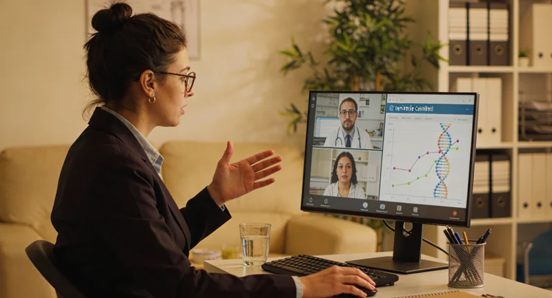 延边家庭遗传咨询师与患者家属亲