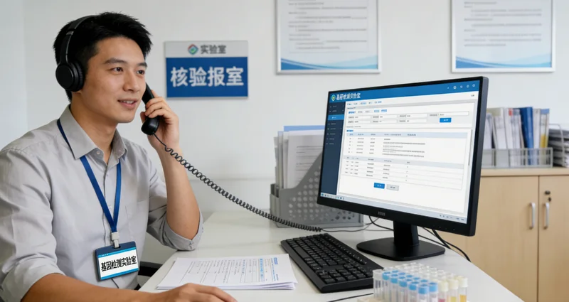 洪江遗传咨询师与女性咨询者沟通