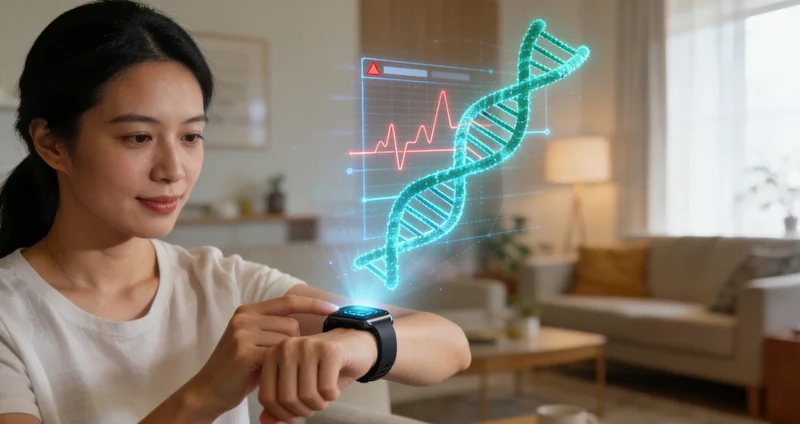 贵港家庭与医生共同查看基因检测