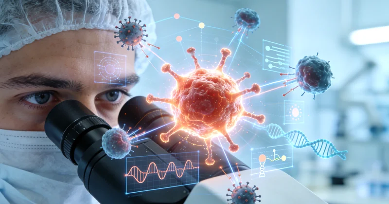 井冈山检测中心显微镜下的乳腺癌