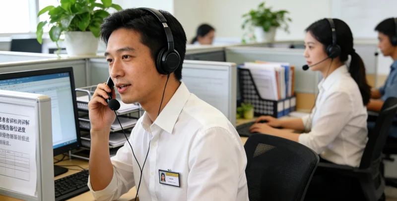 佛山遗传咨询师与女性咨询者亲切