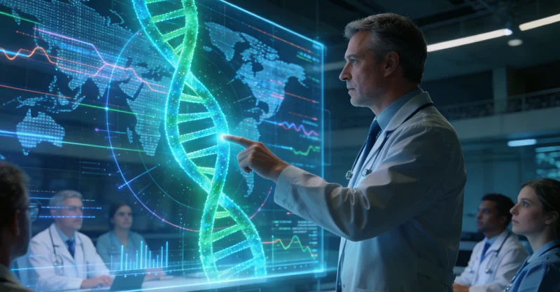 甘南州医院病理科医生观察显微镜