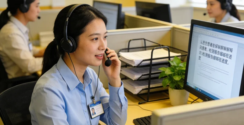 陈旗医生向患者解读基因检测报告