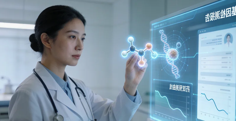 清远患者家属与医生共同查看基因