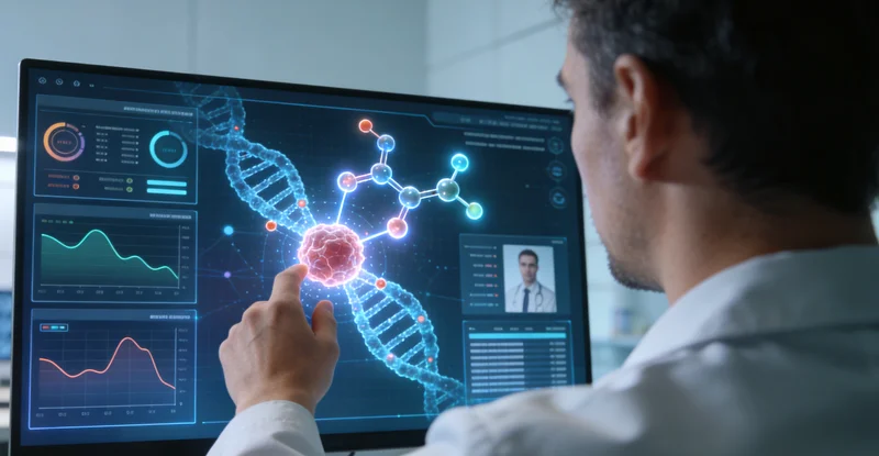 武穴肺癌患者与医生讨论基因检测