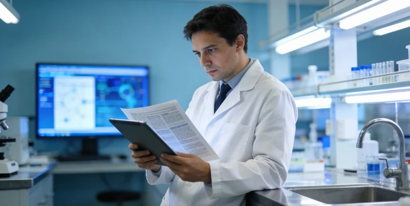 专业基因检测实验室内部工作环境