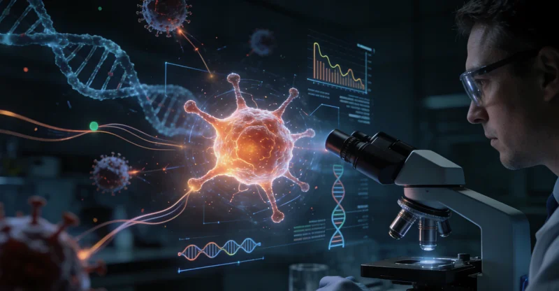 海宁医院病理科医生在显微镜下观