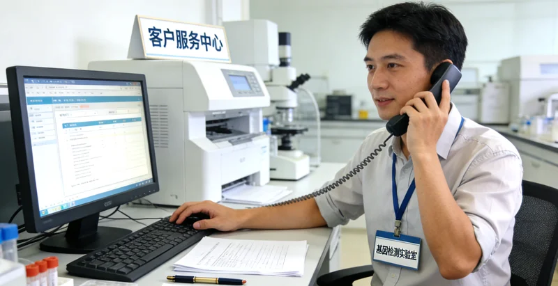 开远患者与医生共同查看基因检测