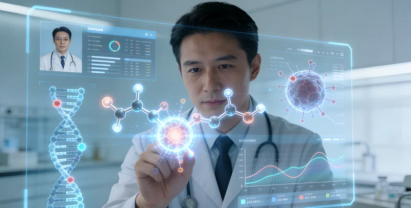 阳江患者与医生共同查看基因检测