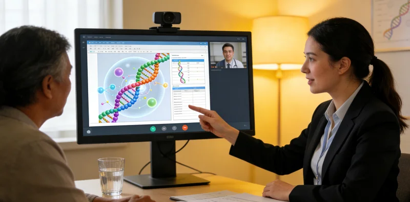 常熟市民在医院进行遗传咨询场景