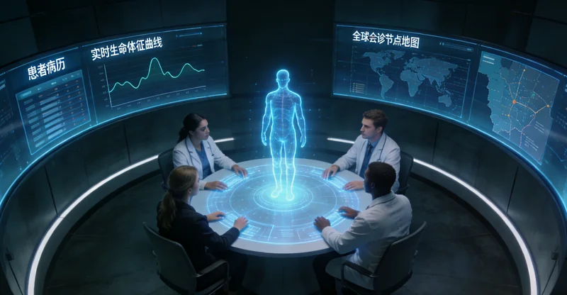 沅江医院内医生向患者家属讲解基