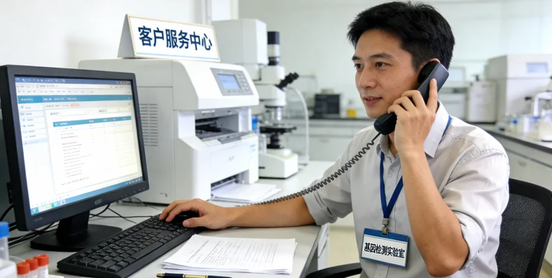 额尔古纳遗传咨询师向受检者解读