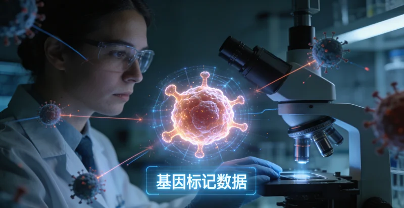 洪湖女性接受无创宫颈采样示意图