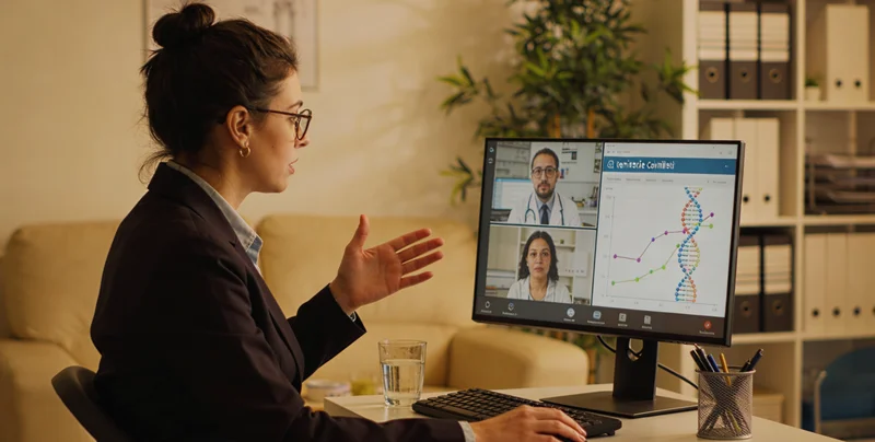 鹤岗医生与家庭进行遗传咨询沟通