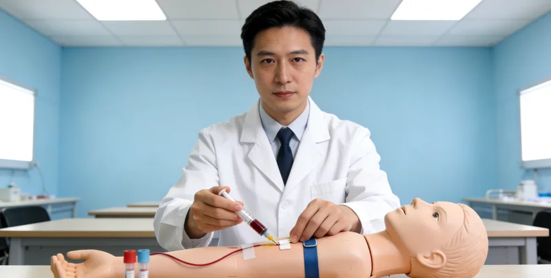 温州护士进行静脉采血用于基因检