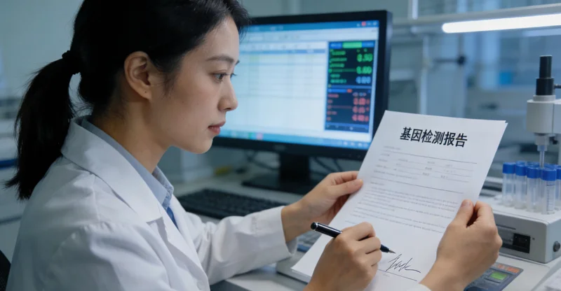 福泉一家人查看基因检测报告讨论