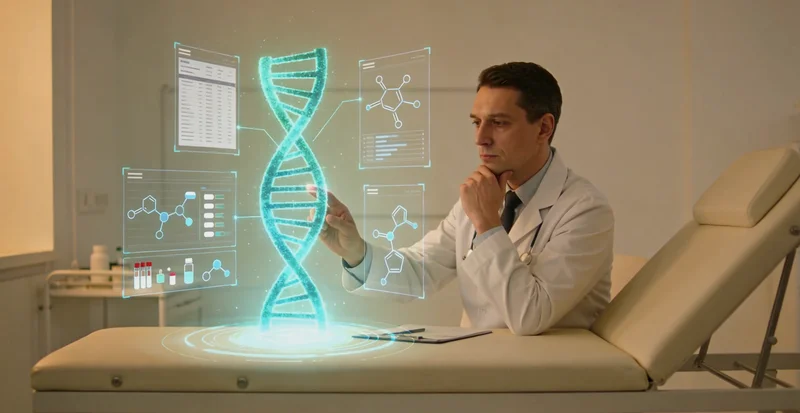 枣阳肺癌患者家属与医生讨论基因