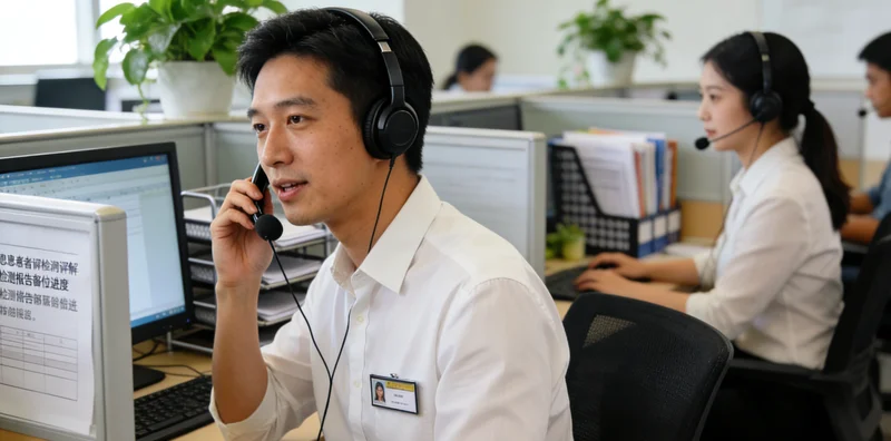 凭祥市民与医生共同查看LDLR