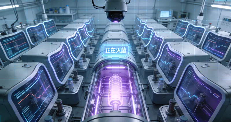 专业基因检测实验室内部工作场景