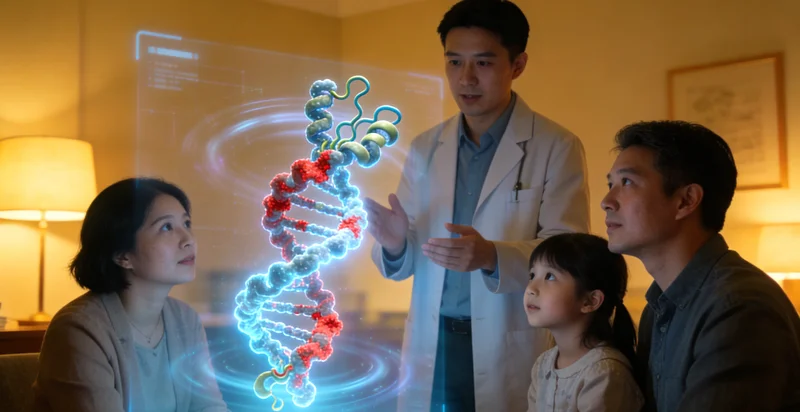 句容医院遗传咨询医生为家庭讲解