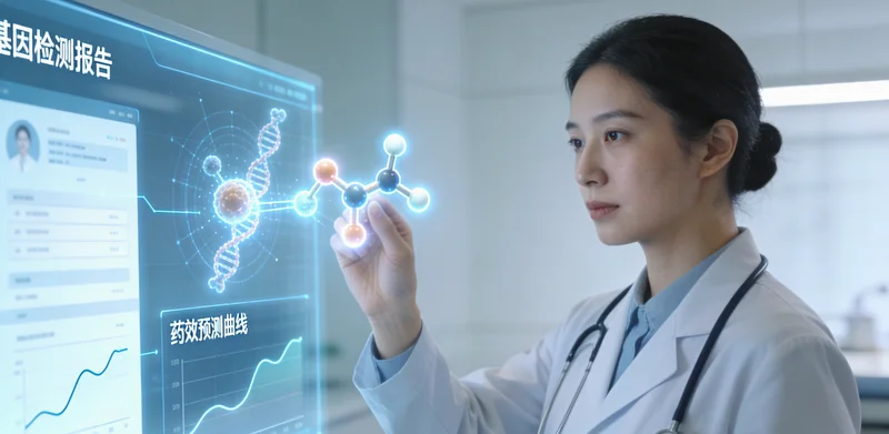 阿拉尔肺癌患者与家人查看基因检