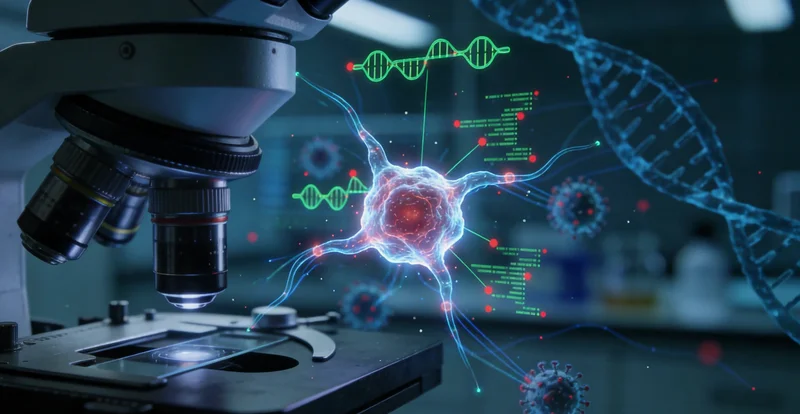 基因测序实验室仪器工作场景