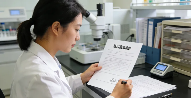 高碑店基因检测报告解读示意图