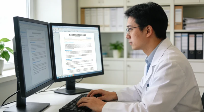 周口家庭共同查看基因检测报告并