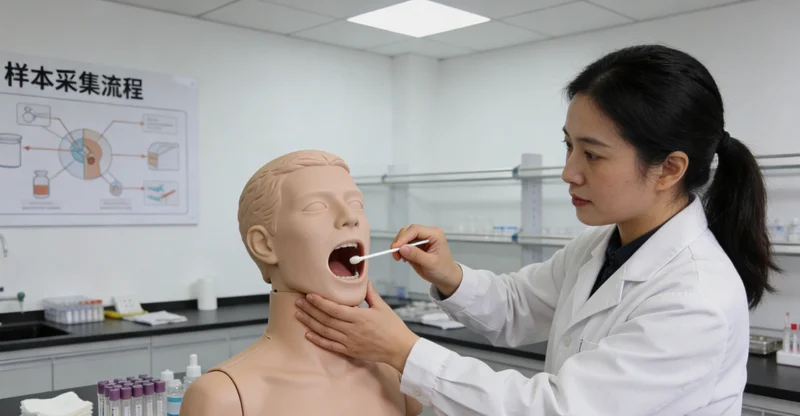 朝阳居民进行无创基因检测采样